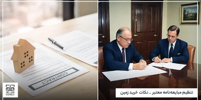 تنظیم مبایعهنامه معتبر _ نکات خرید زمین