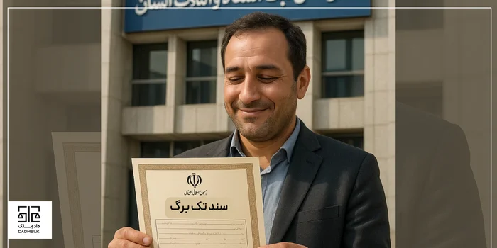 گرفتن سند تک برگ