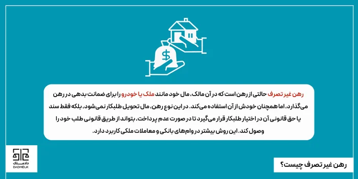 رهن غیر تصرف چیست؟