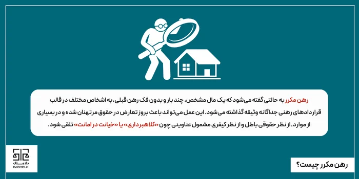 رهن مکرر چیست؟