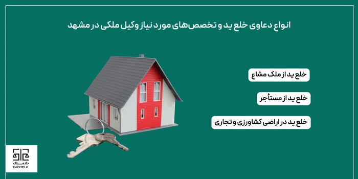 انواع دعاوی خلع ید و تخصصهای مورد نیاز وکیل ملکی در مشهد