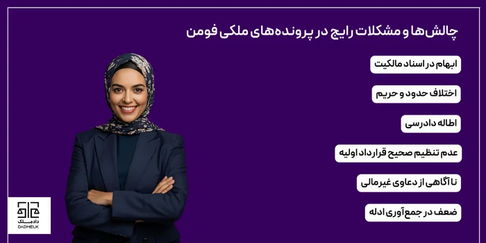 چالشها و مشکلات رایج در پروندههای ملکی فومن