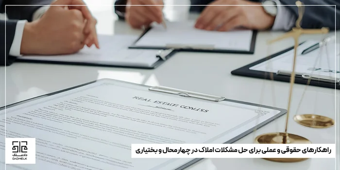 راهکارهای حقوقی و عملی برای حل مشکلات املاک در چهارمحال و بختیاری