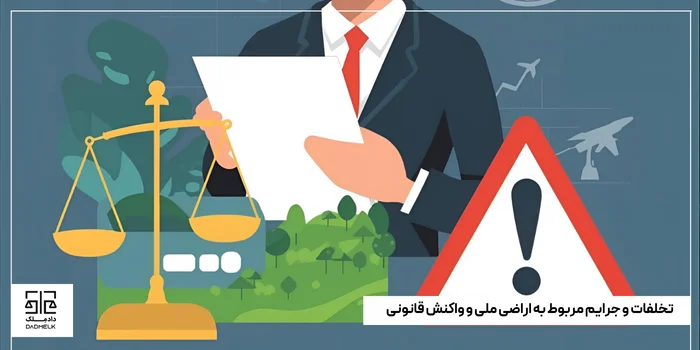 تخلفات و جرایم مربوط به اراضی ملی و واکنش قانونی