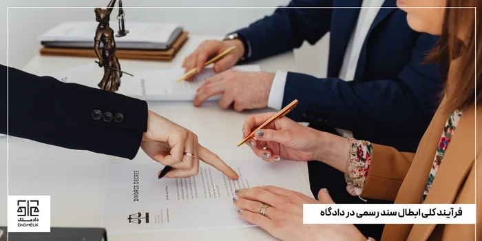 فرآیند کلی ابطال سند رسمی در دادگاه