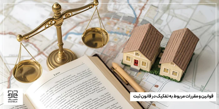 قوانین و مقررات مربوط به تفکیک در قانون ثبت