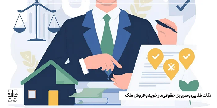 نکات طلایی و ضروری حقوقی در خرید و فروش ملک