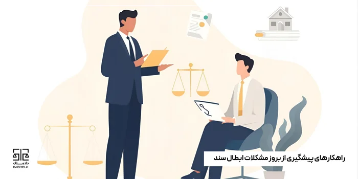 راهکارهای پیشگیری از بروز مشکلات ابطال سند